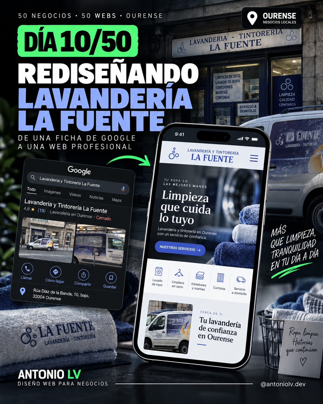 Web de Lavandería La Fuente