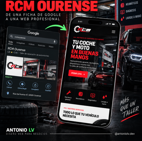 Web de Taller RCM Ourense
